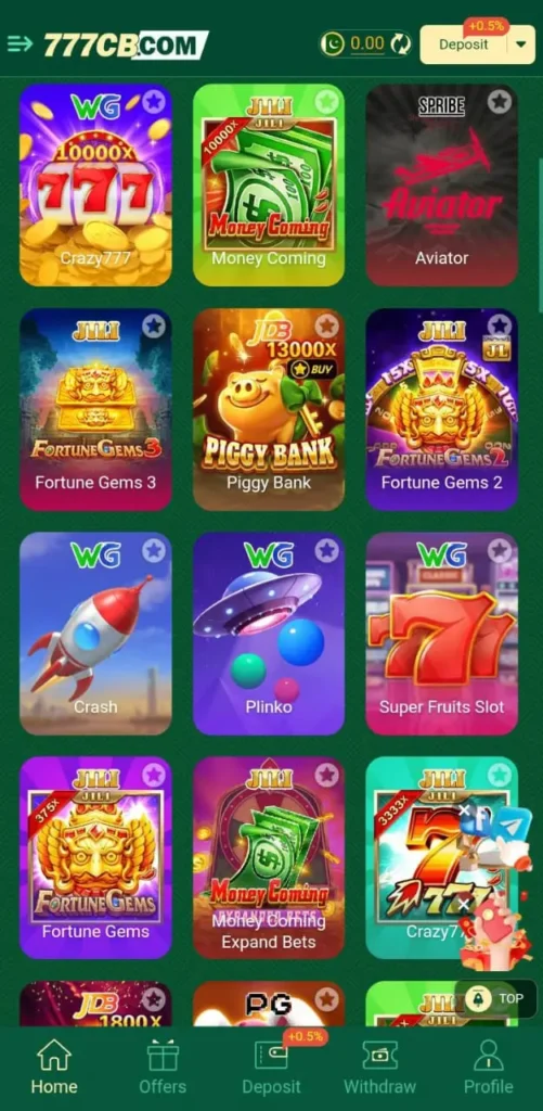 777CB Game Bonuses and Rewards